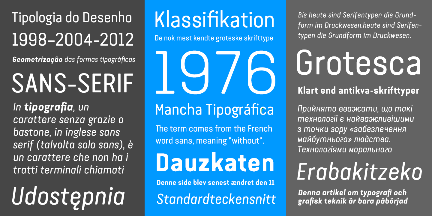 Van Condensed Italic Font preview